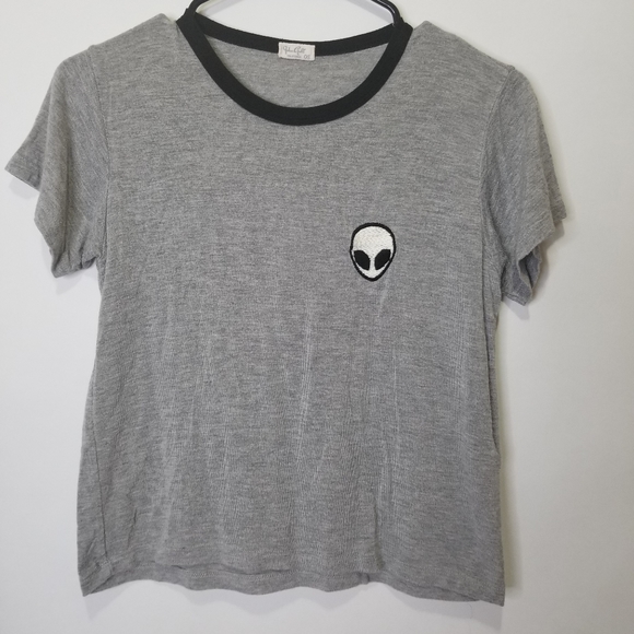 Brandy Melville John Galt Alien Shirt Size S